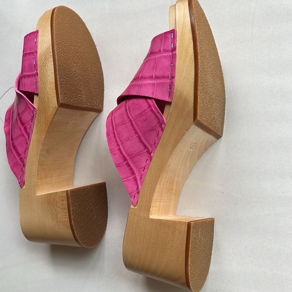 Swedish Hasbeens Fuchsia Mules - Picture 13 of 16